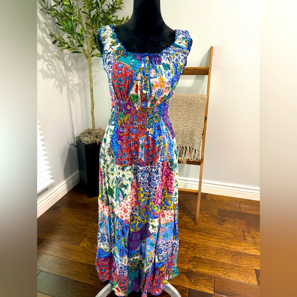OSTOO multi flower dress